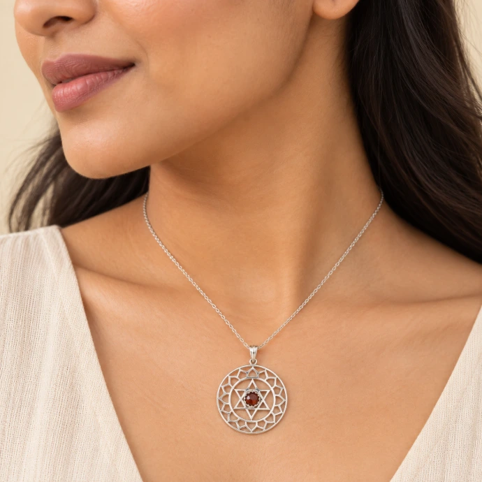 Silver Pendent handmade in Nepal 