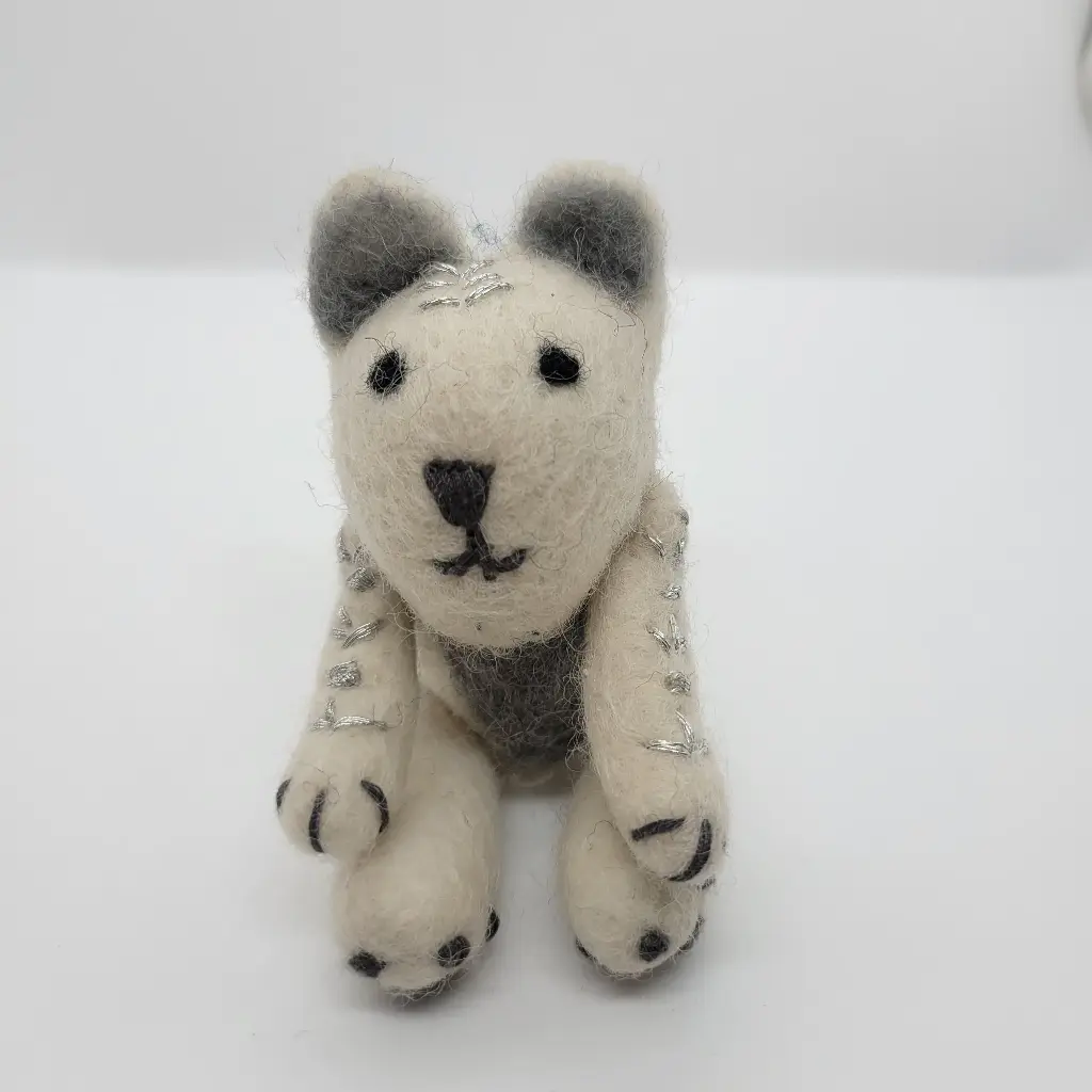 Felt Snow Leopard